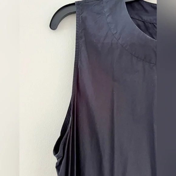 TOAST NEW COTTON POPLIN BLACK DRESS - Picture 5 of 6